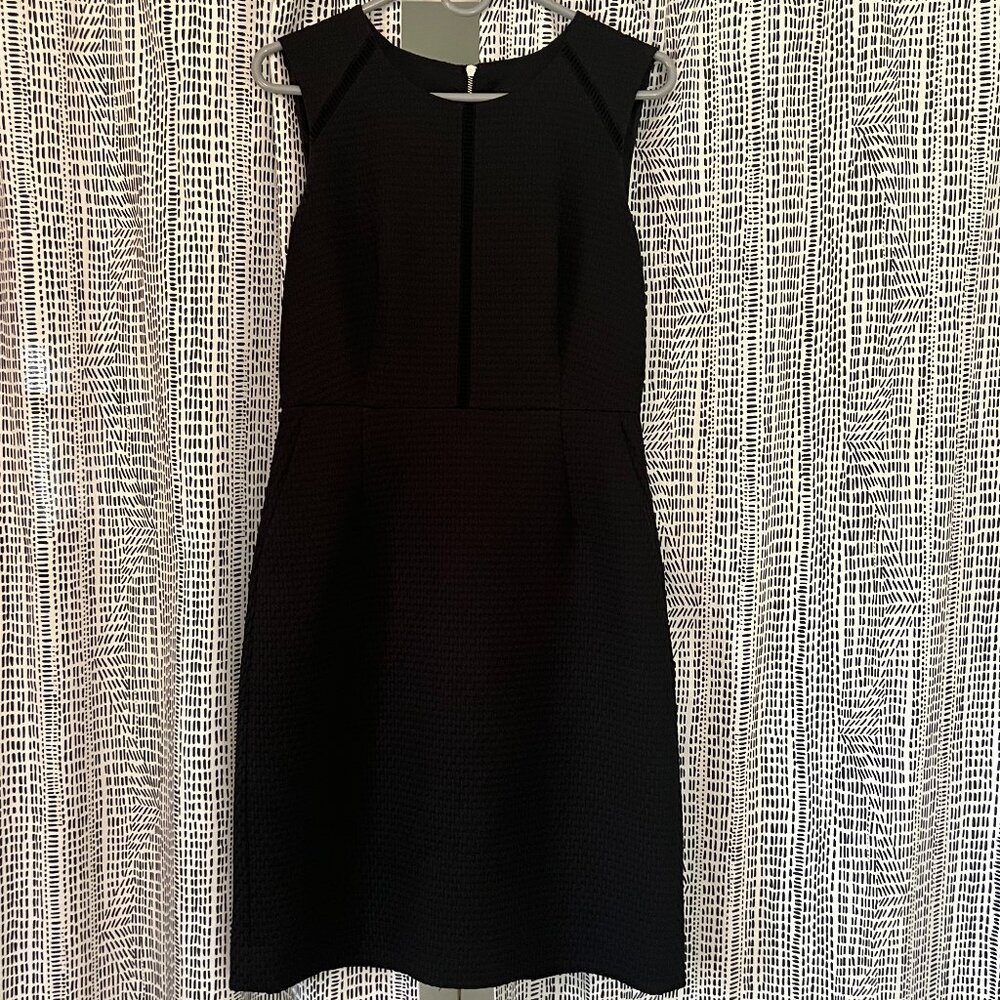 JCREW Black Sheath Dress Size 6